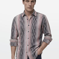 Blush Ash Ikat Stripe Shirt