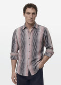 Blush Ash Ikat Stripe Shirt