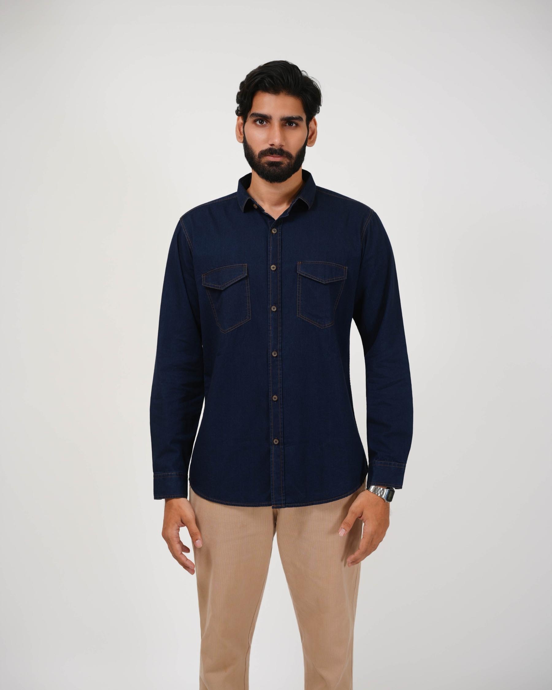 Baltic Blue Indigo Shirt