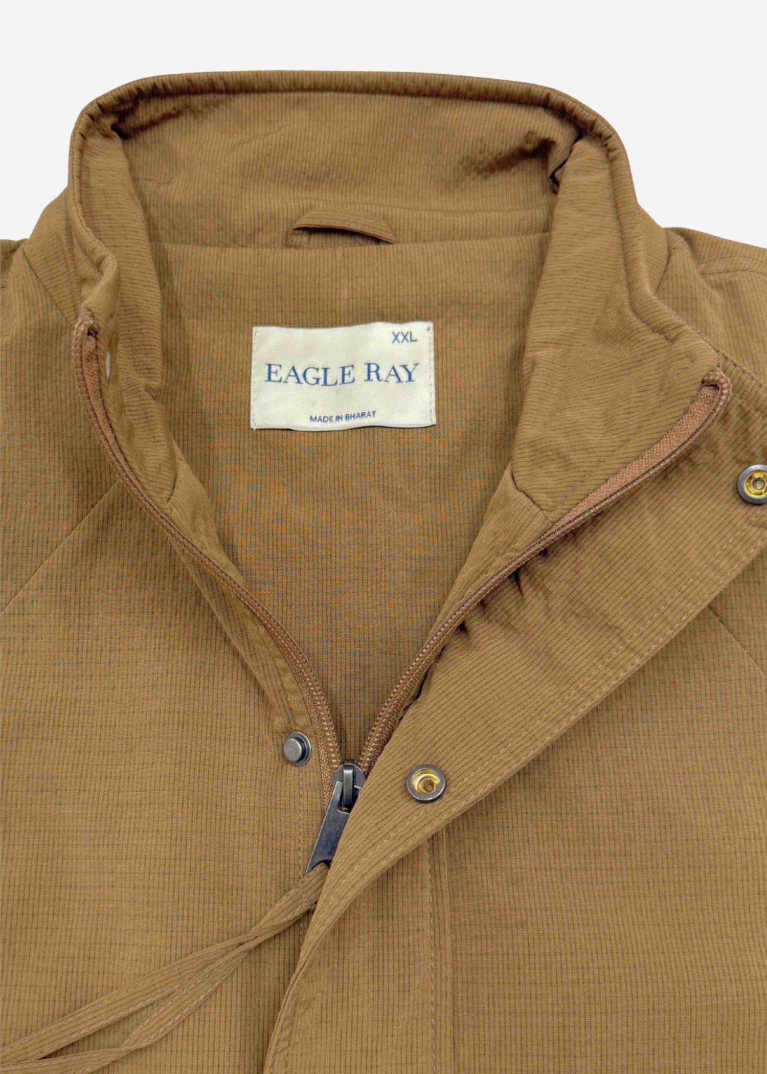 Bomber Jacket in Dark Sand — Men's Regular Fit Bomber Jacket | Eagle Ray