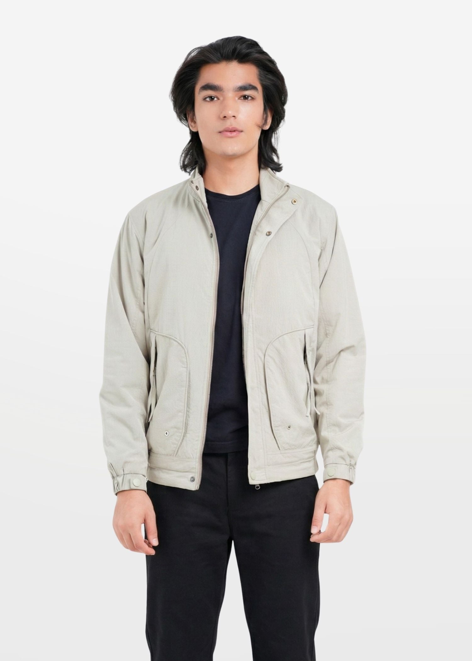 Bomber Jacket in Light Olive