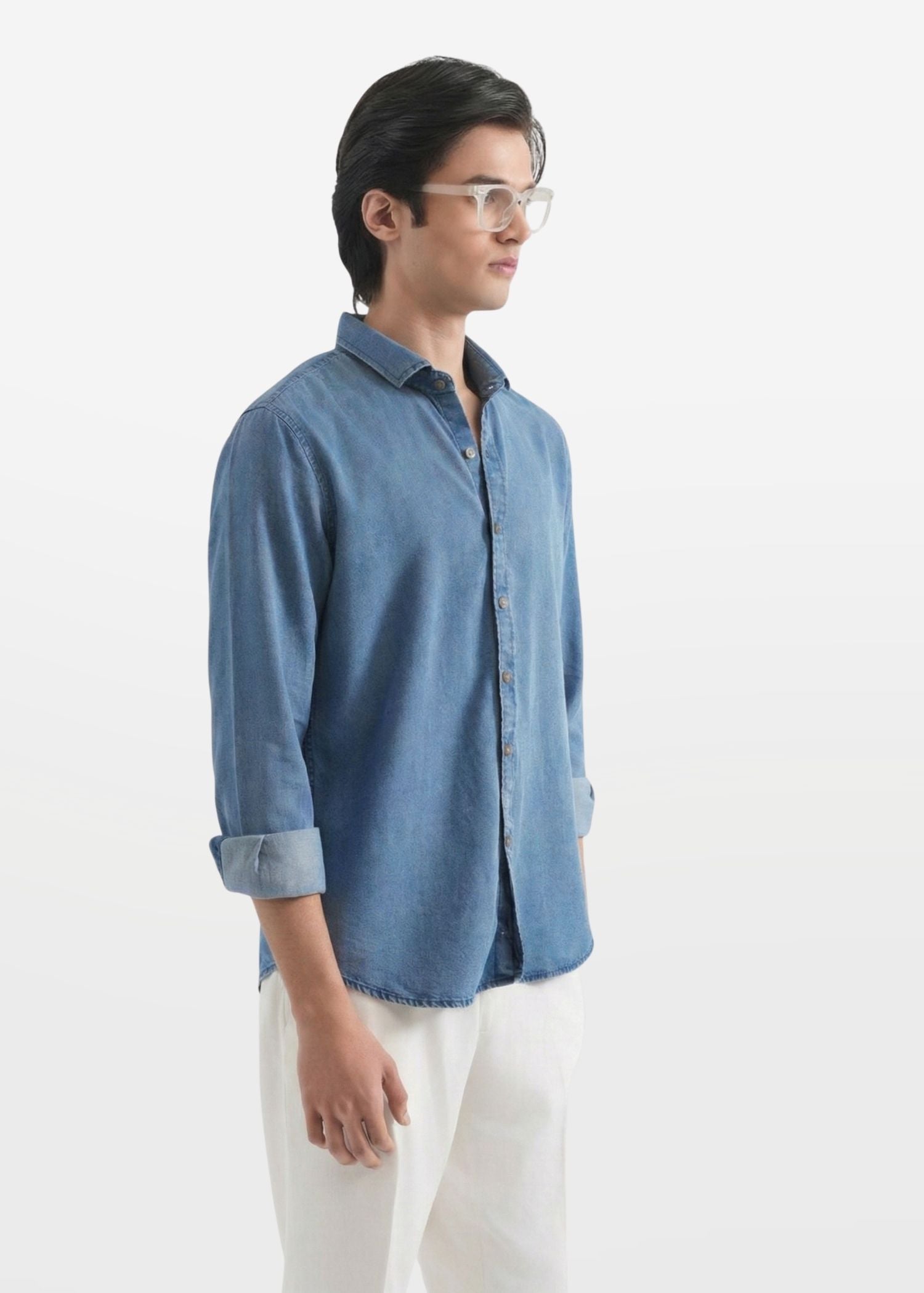Cadet Blue Tencel Indigo Shirt
