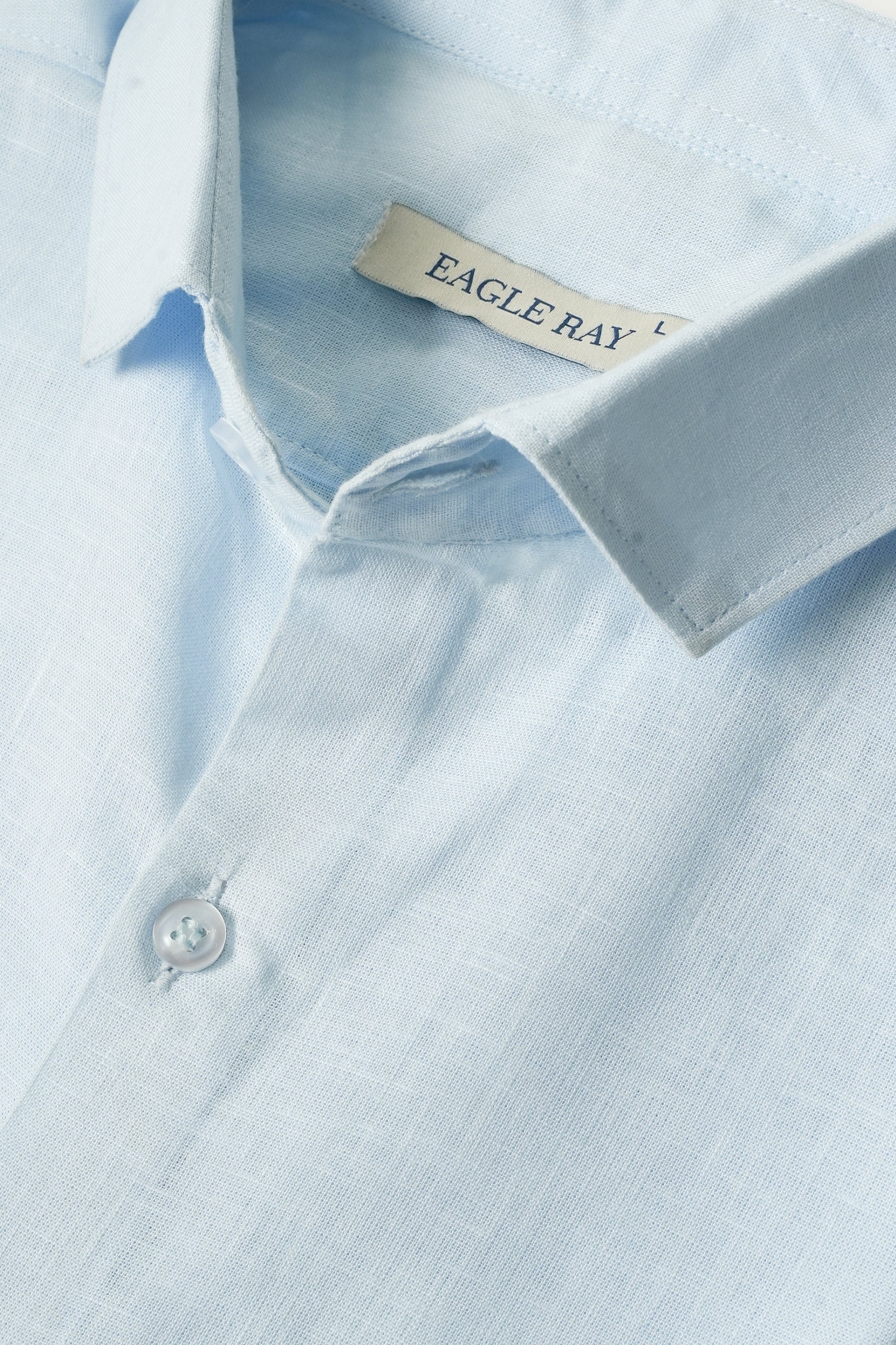 Pale Aqua Lyocell Linen Shirt
