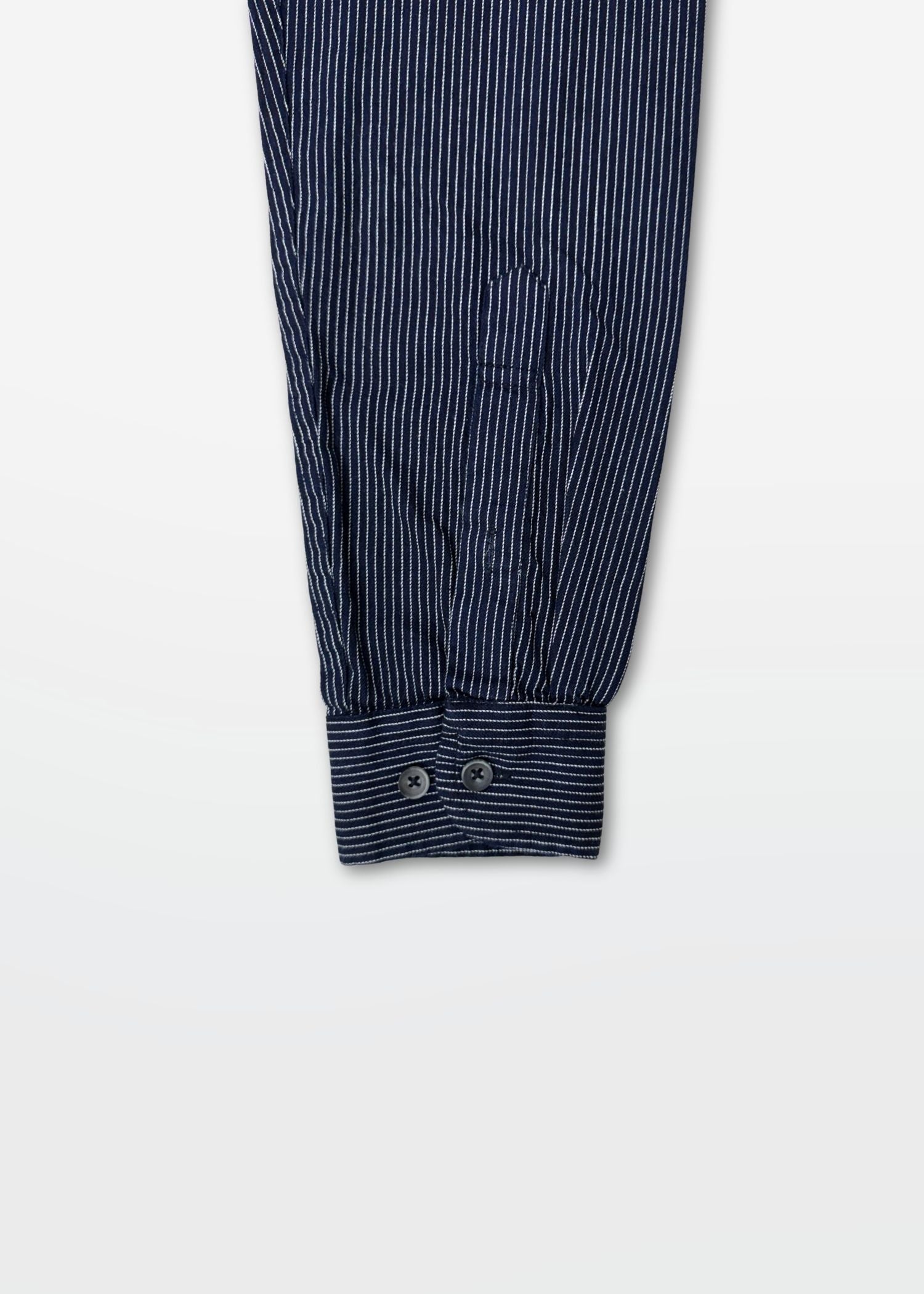 Deep Blue Pinstripe Shirt