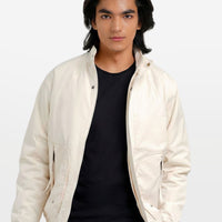 Bomber Jacket in Off White