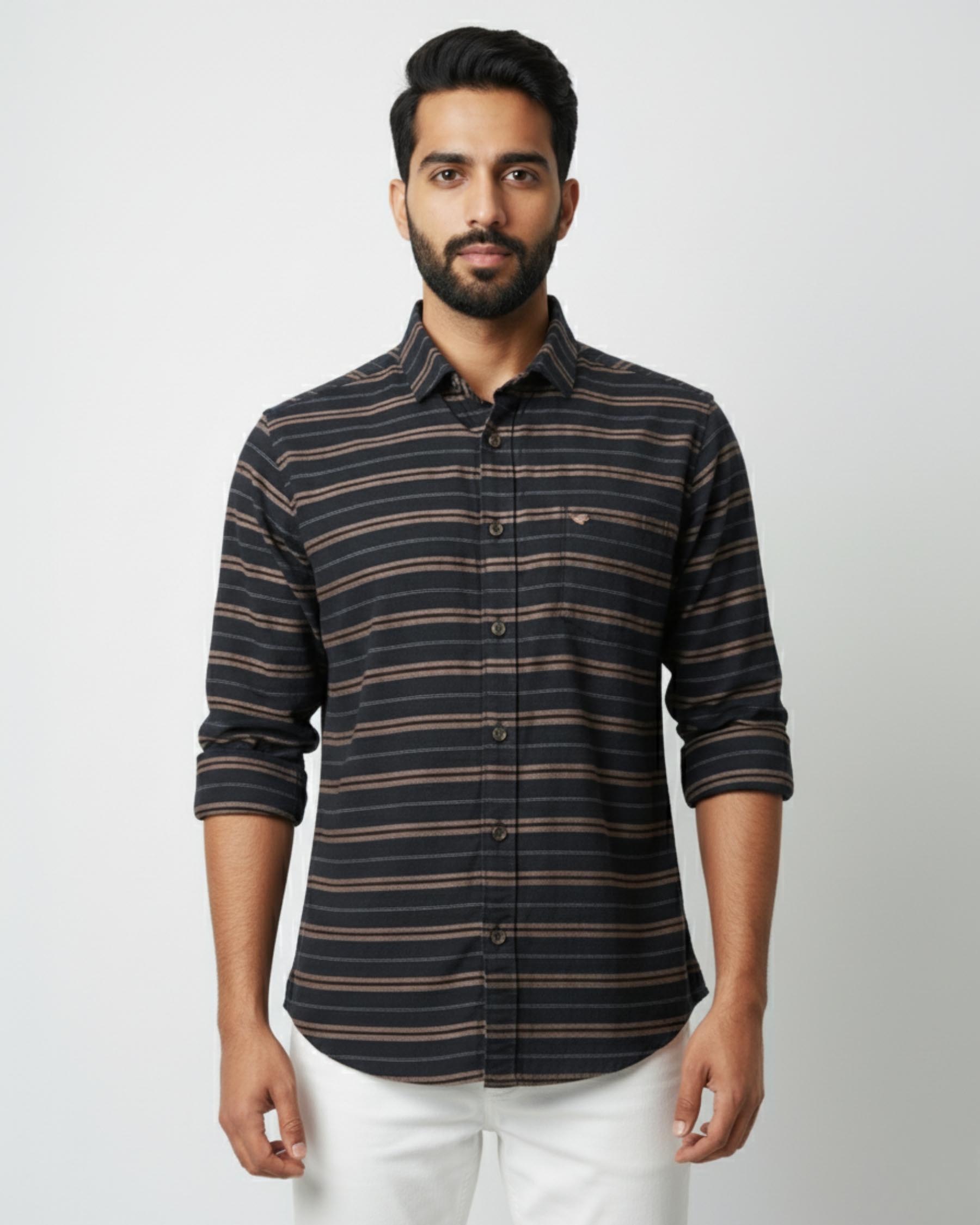 Striped Black Shirt
