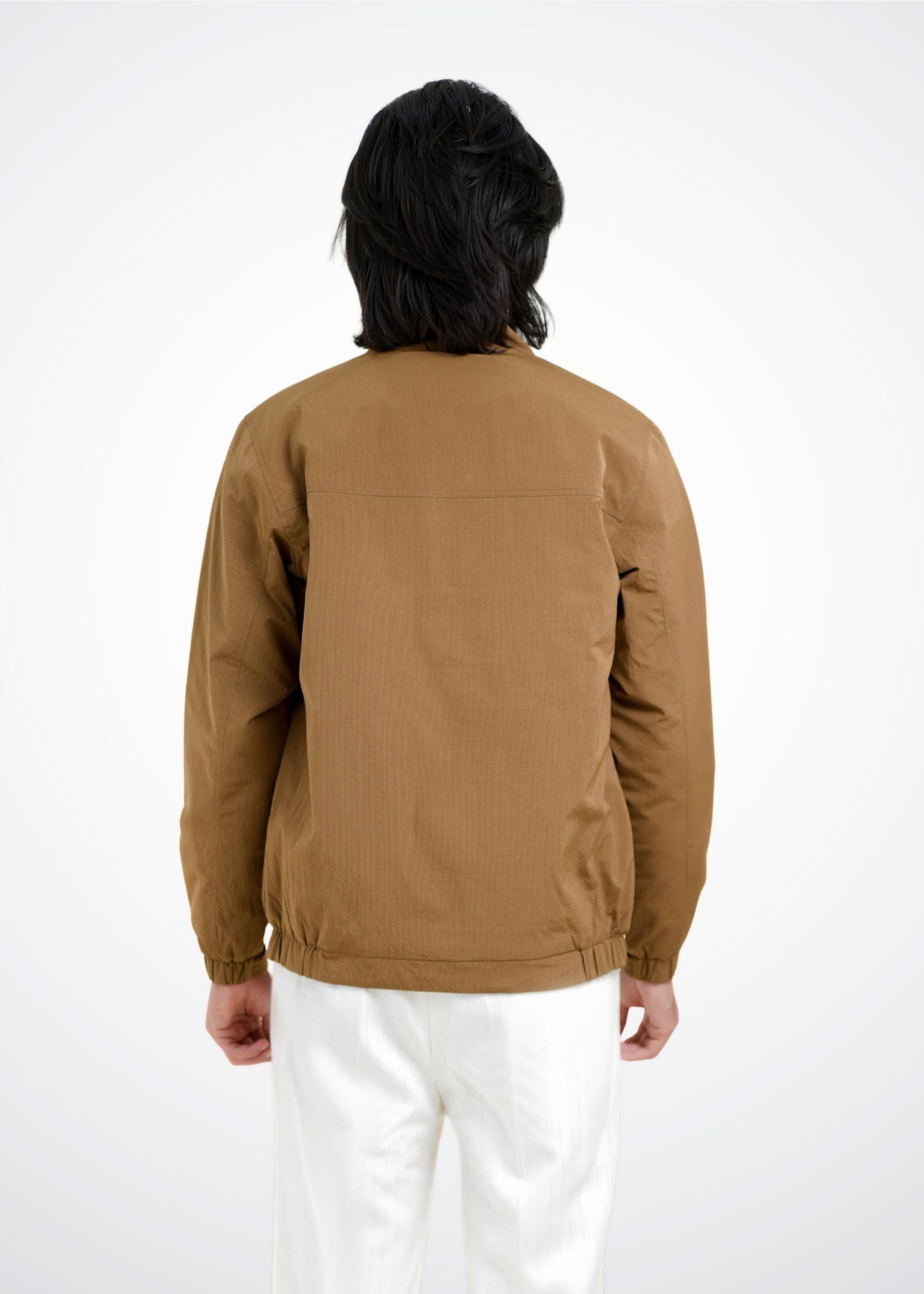 Bomber Jacket in Dark Sand