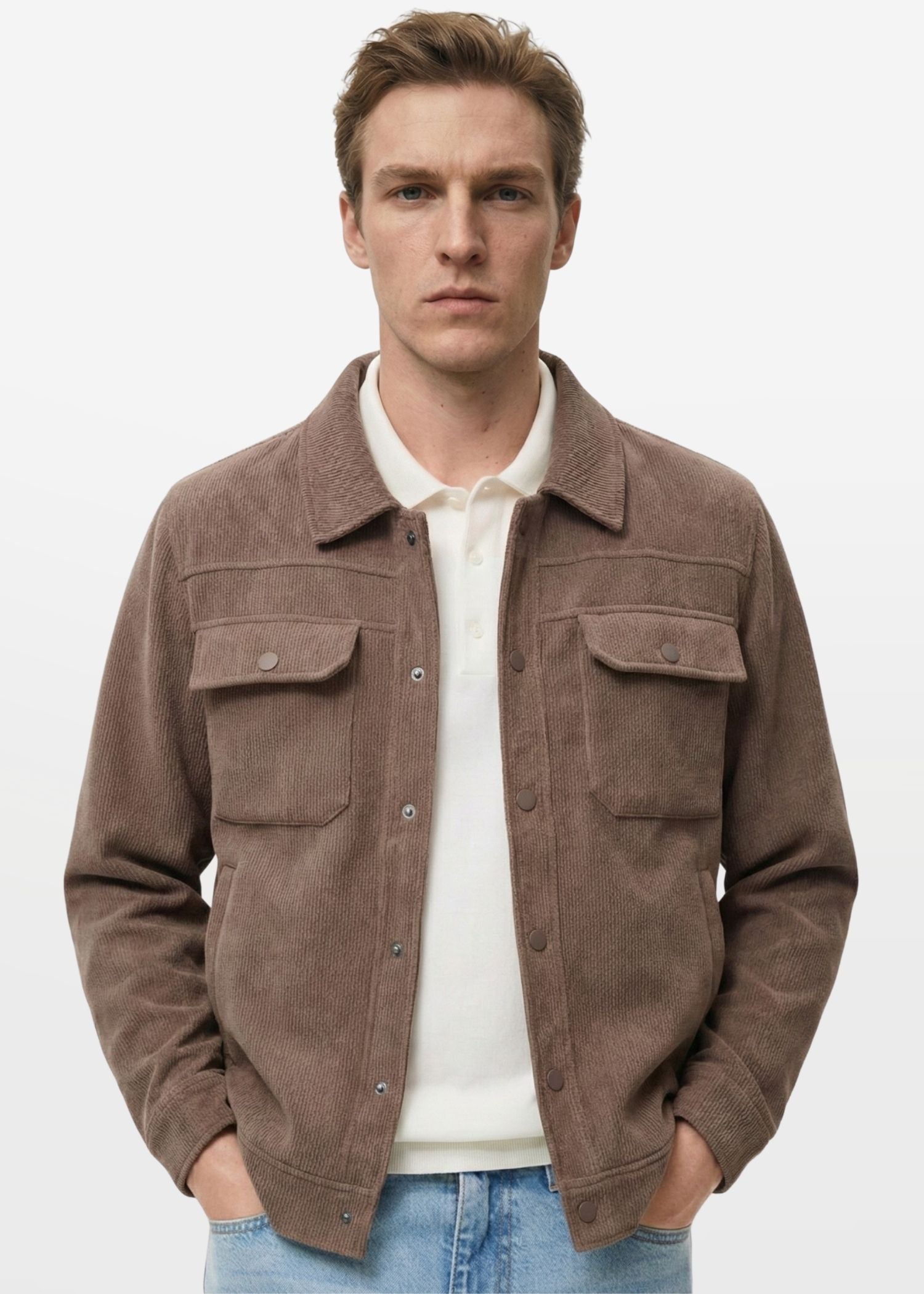 Shacket in Coffee Brown