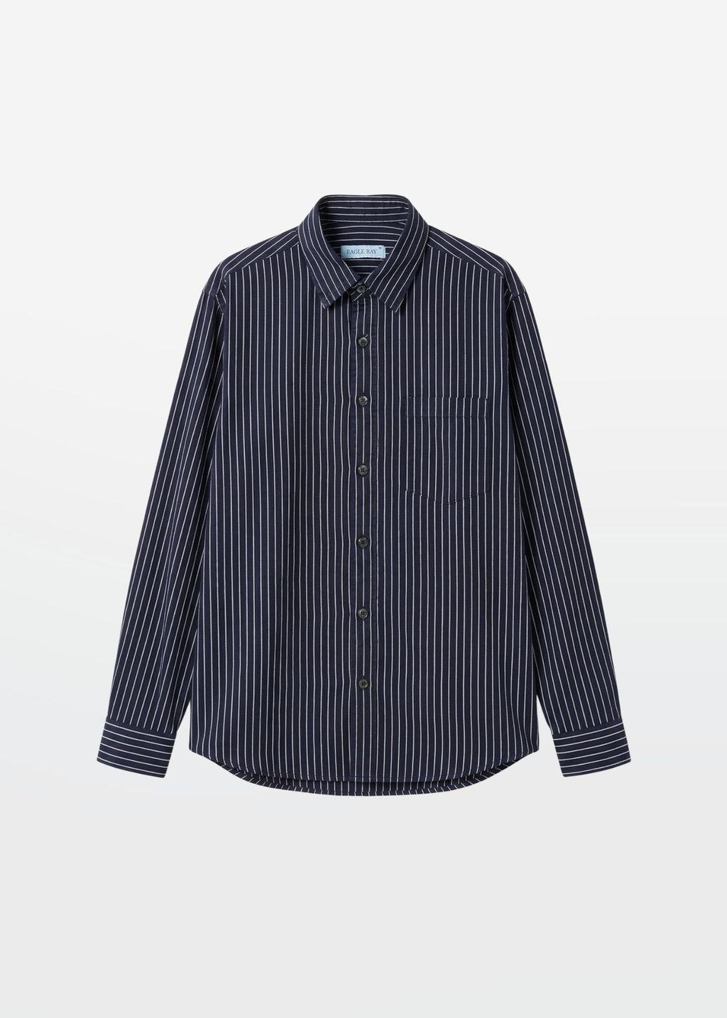 Classic Stripe in Obsidian Blue — Men's Cotton Striped Shirt | Eagle Ray