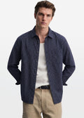 Obsidian Blue Classic Stripe Shirt