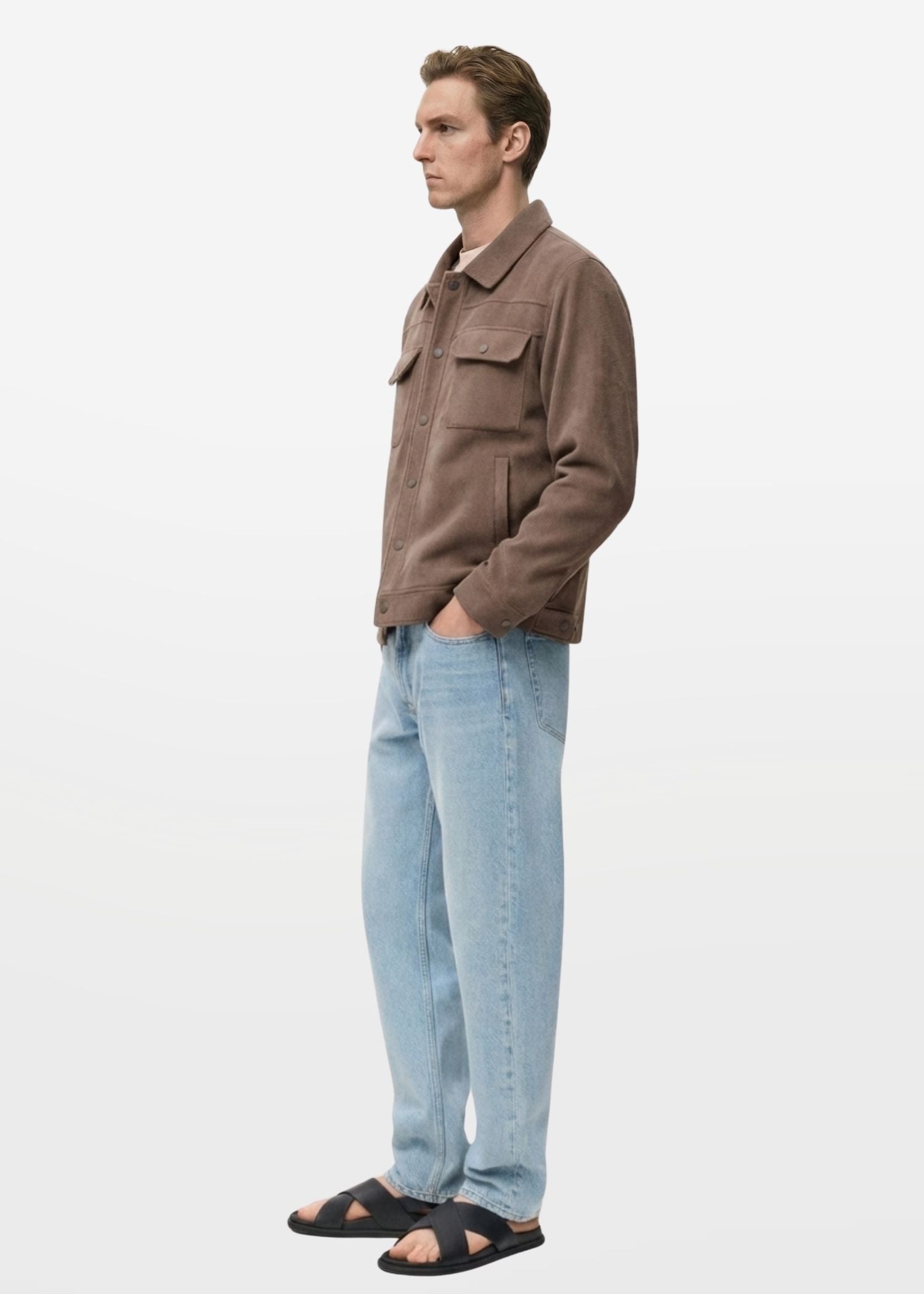 Shacket in Coffee Brown