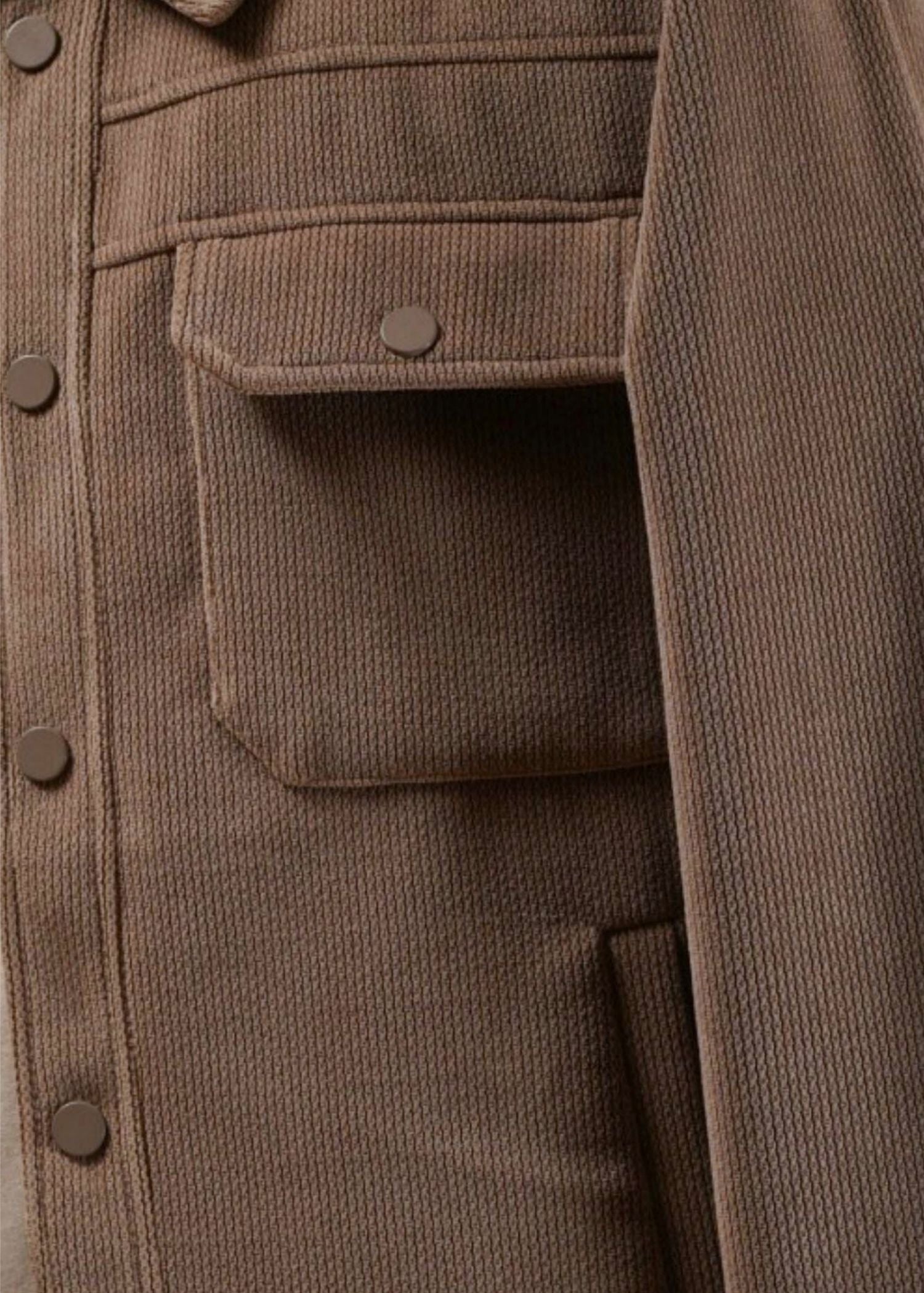 Shacket in Coffee Brown