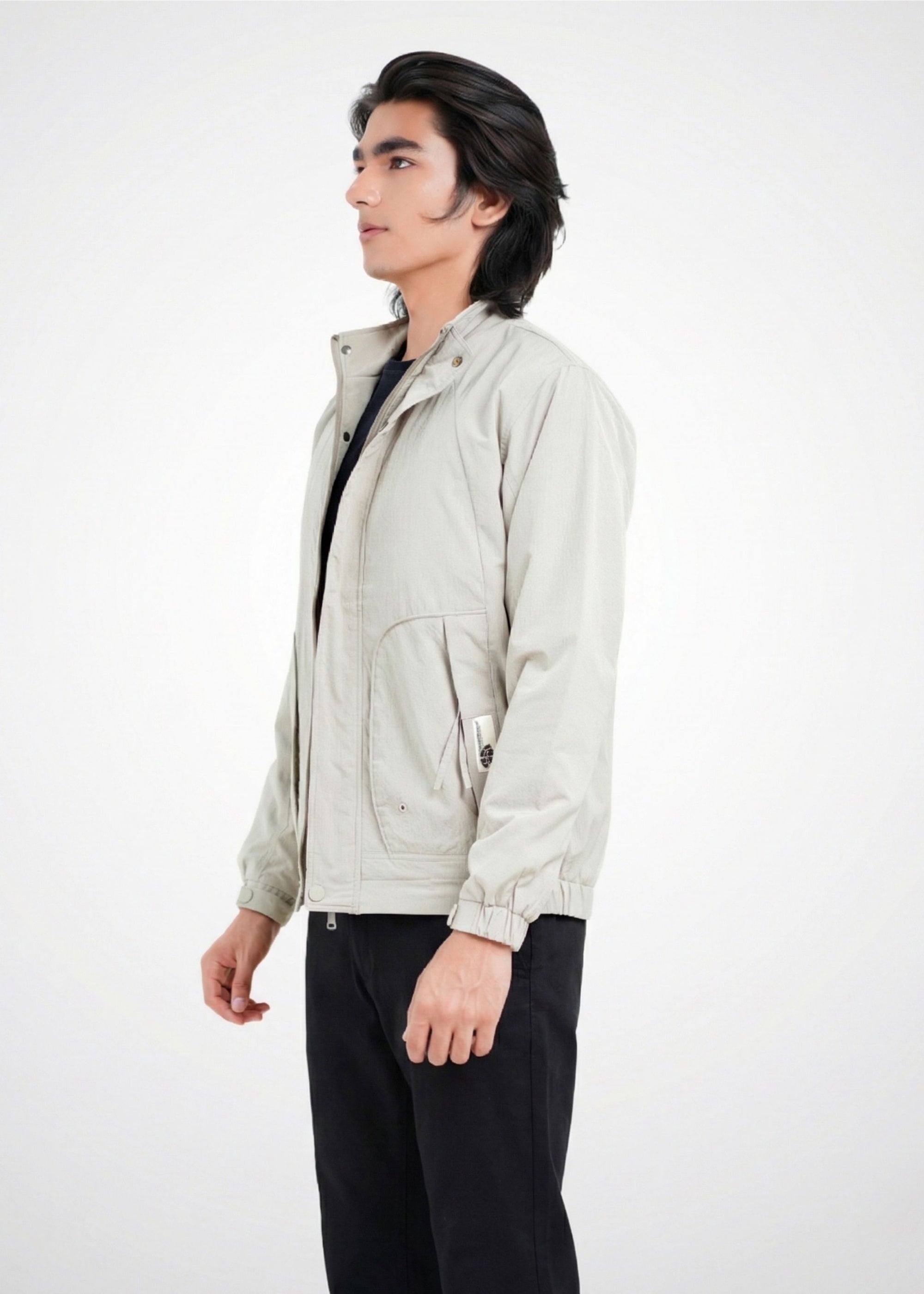 Bomber Jacket in Light Olive