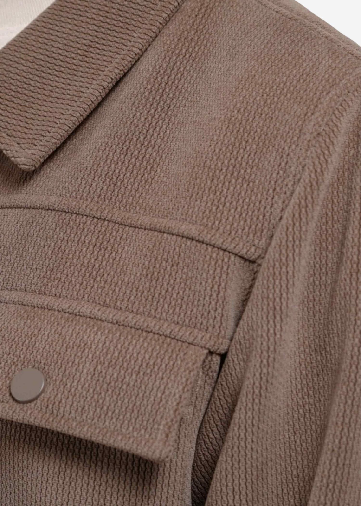 Shacket in Coffee Brown