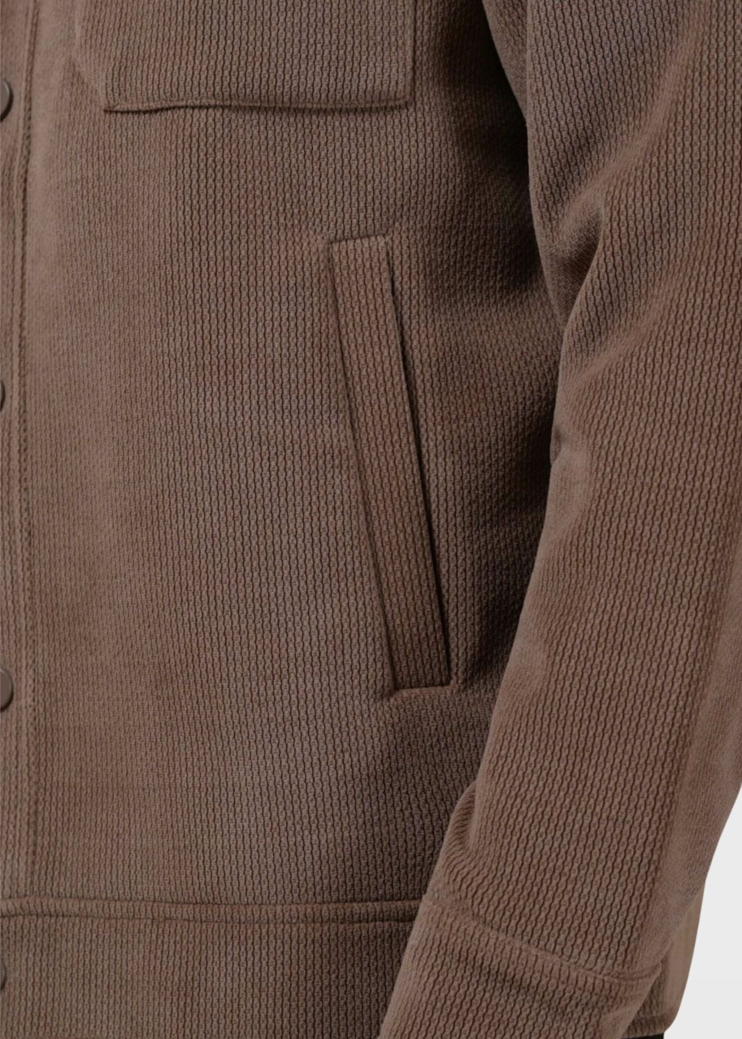 Shacket in Coffee Brown