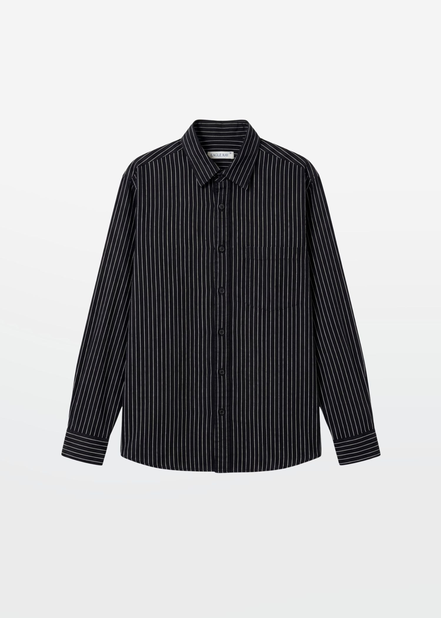 Obsidian Black Classic Stripe Shirt