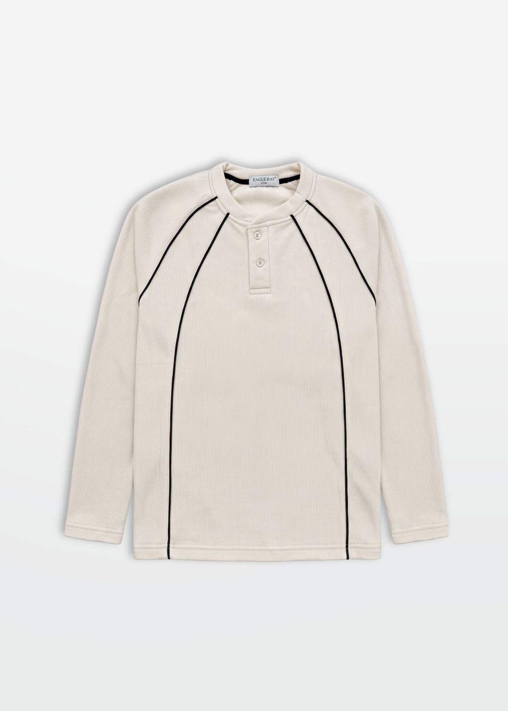 Raglan Pullover in Cream — Men's Winter Pullover | Eagle Ray