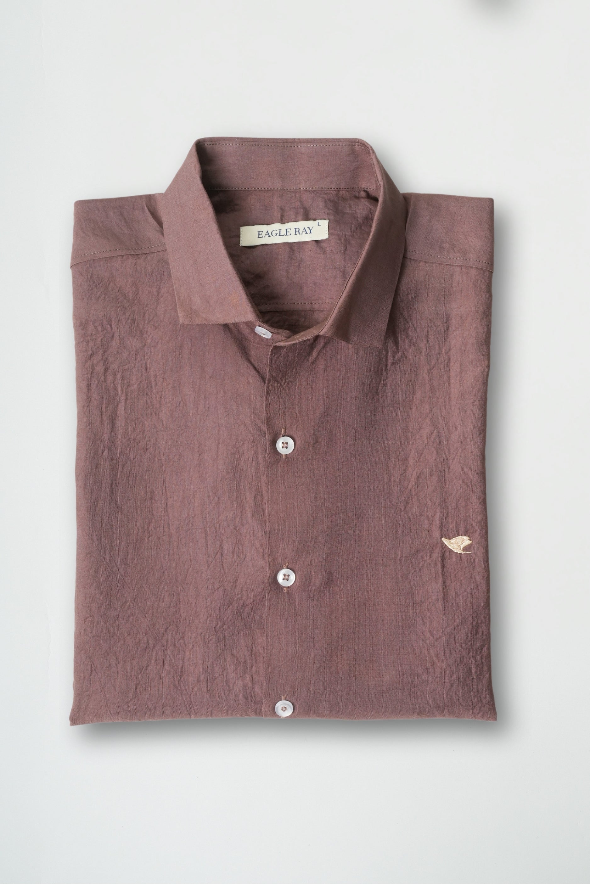 Rose Taupe Crushed Cotton Shirt