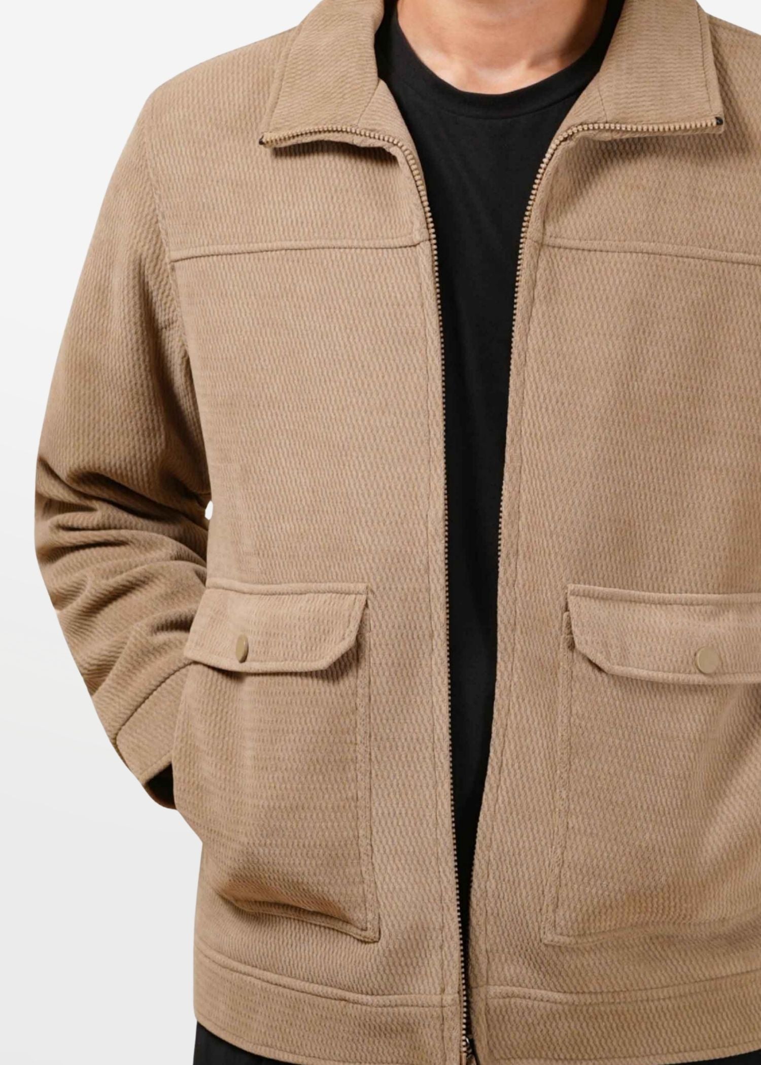 Knit Zipper Shacket