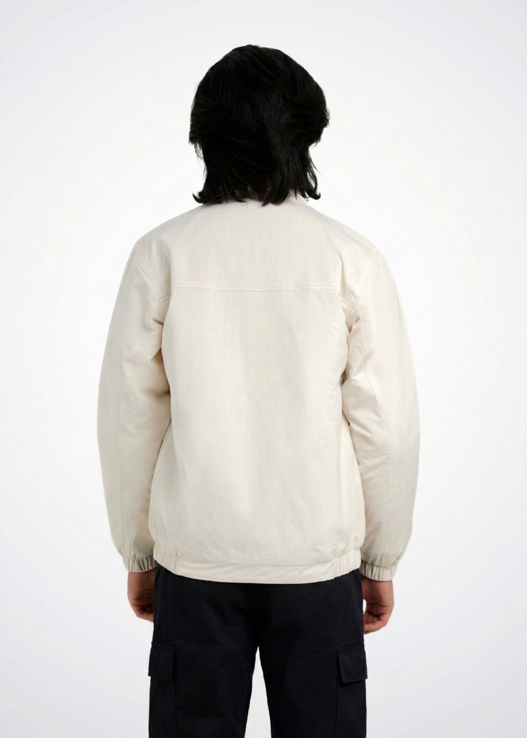 Bomber Jacket in Off White