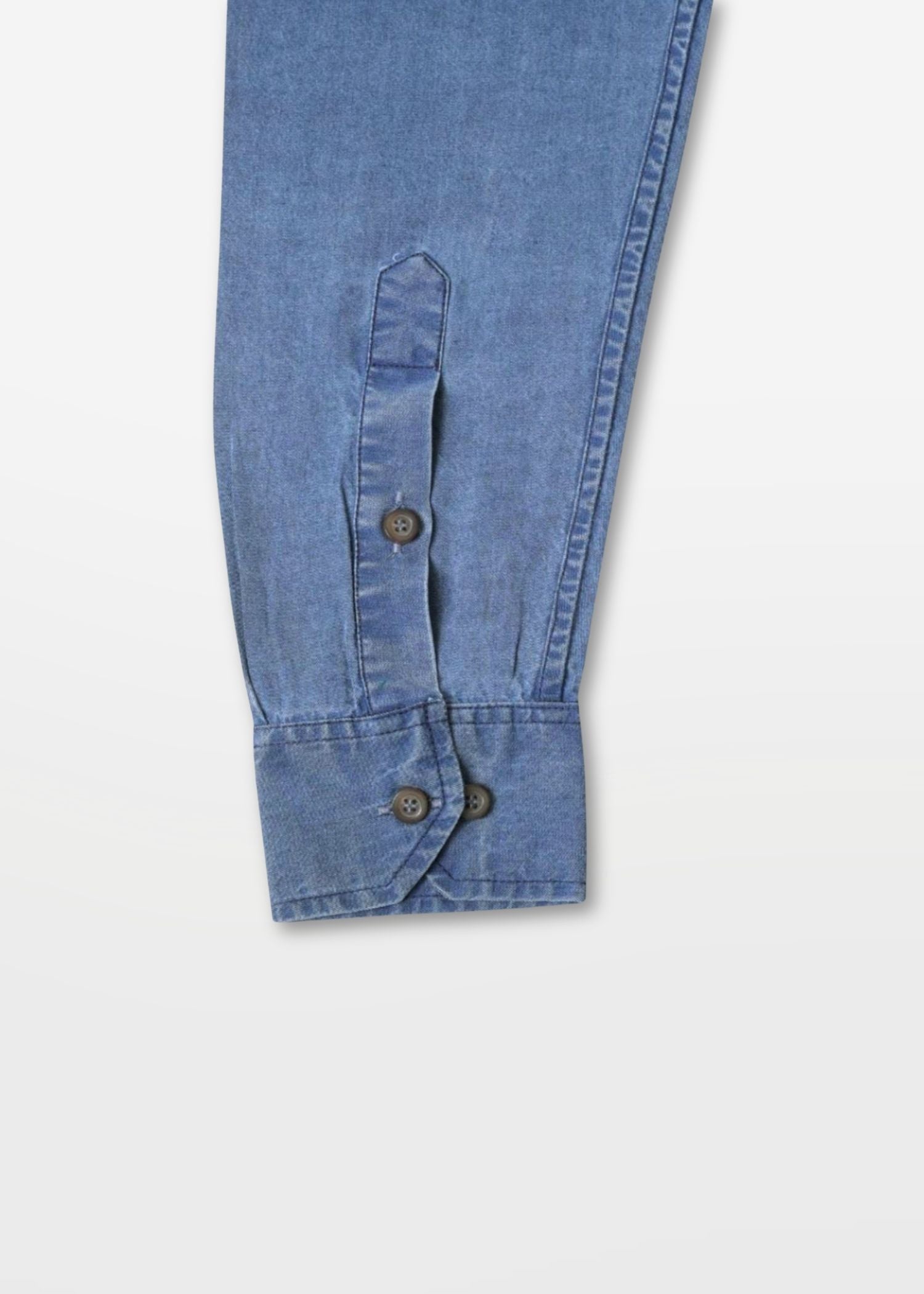 Cadet Blue Tencel Indigo Shirt — Men's Tencel Indigo Cotton Shirt | Eagle Ray