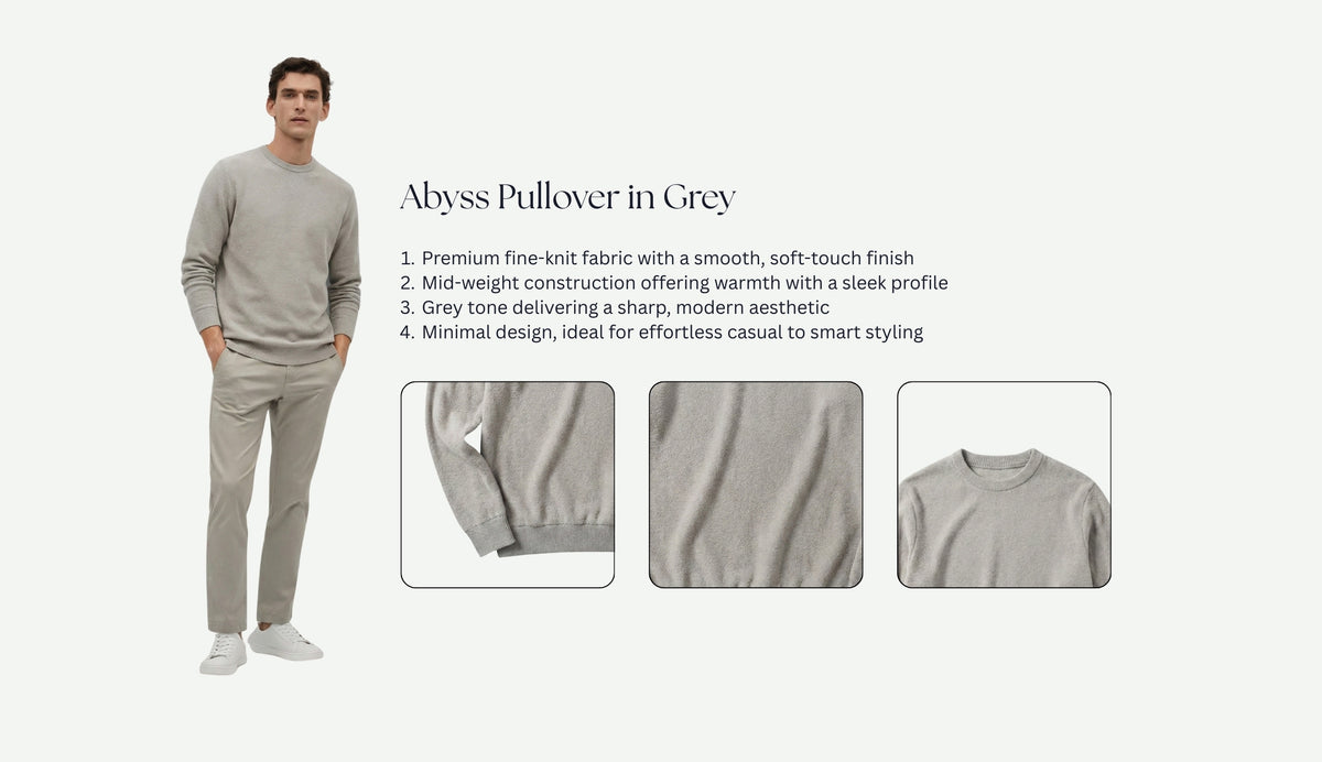 Abyss Pullover in Grey
