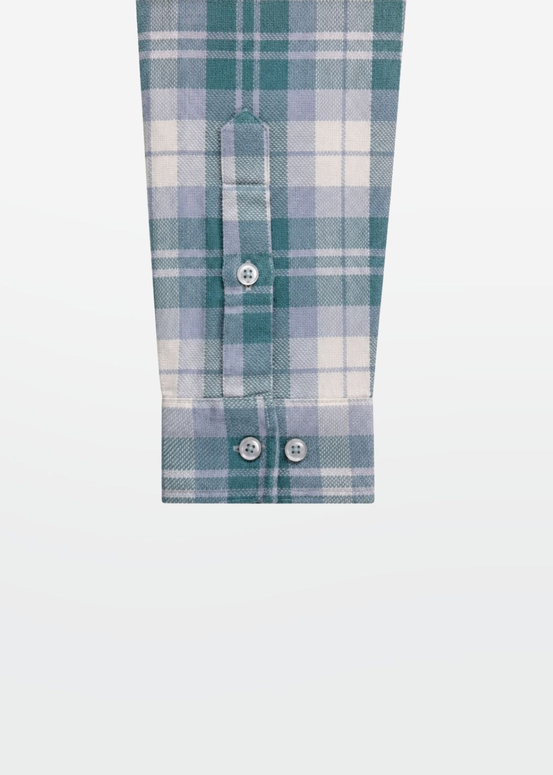 Teal Plaid Brushed Cotton Shirt — Men's Plaid Shirt | Eagle Ray