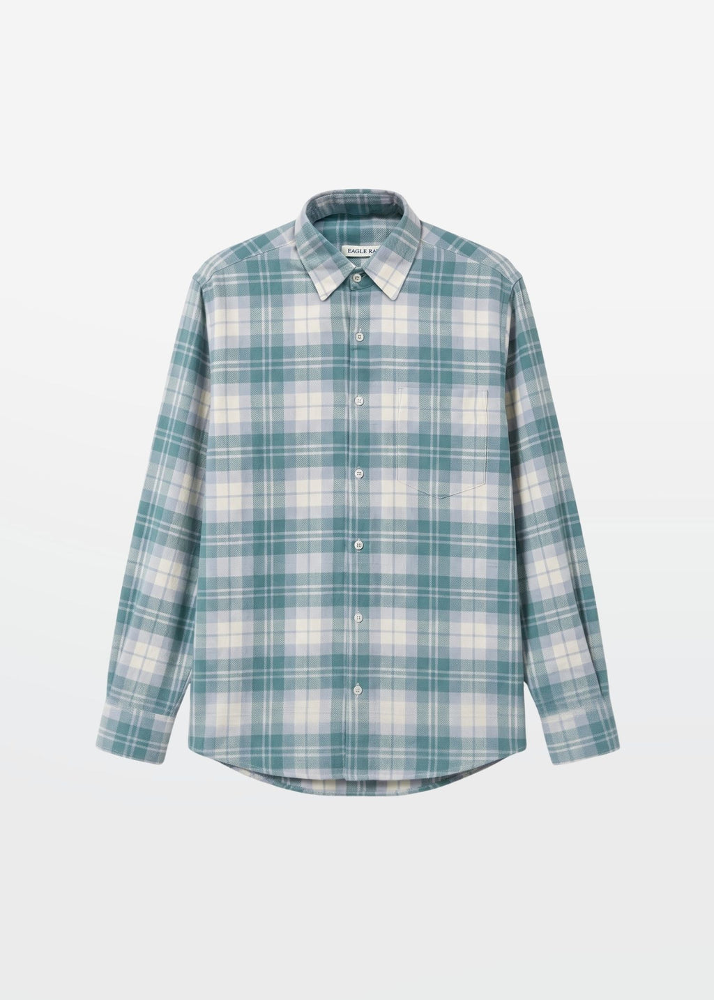 Plaid Shirt in Teal — Men's Plaid Shirt | Eagle Ray