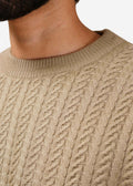 Cable Knit Sweater in Soft Amber