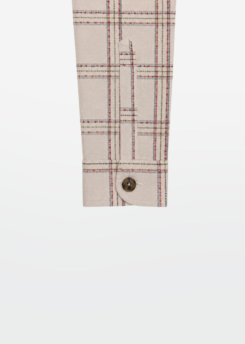Slub Overshirt in Oatmeal — Men's Check Layering Shirt | Eagle Ray