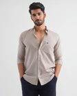 Pastel Grey Lyocell Linen Shirt