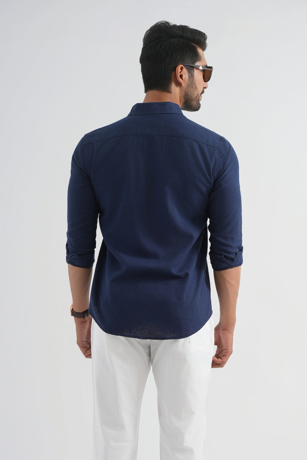 Rhino Blue Lyocell Linen Shirt