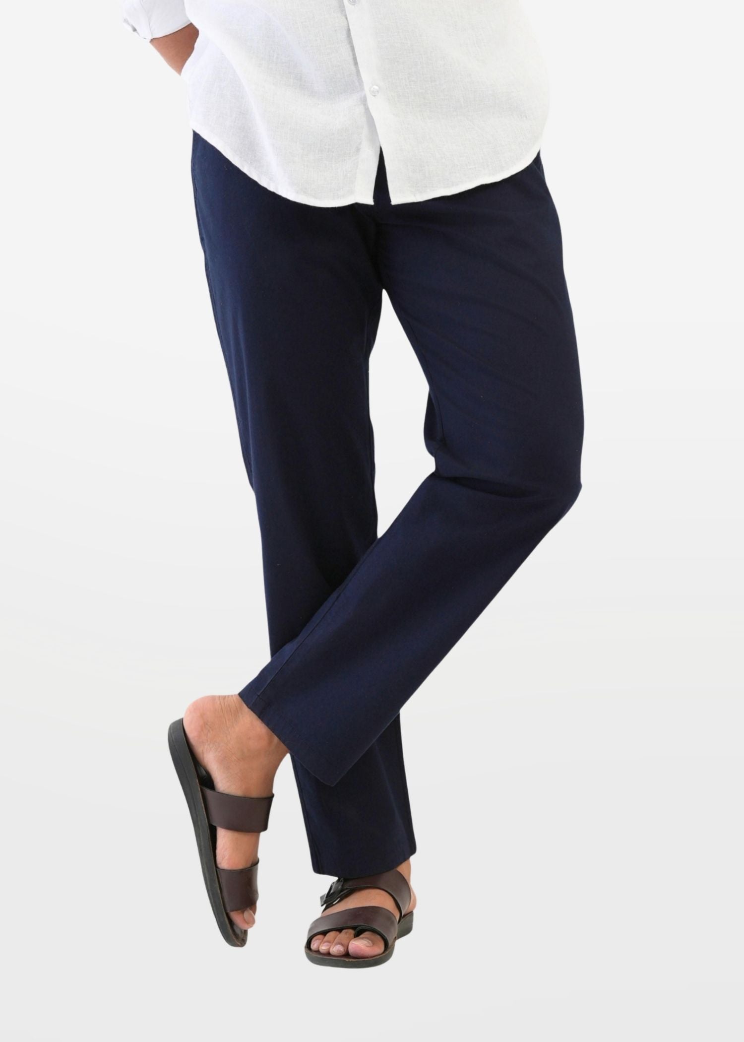 Navy Blue Cotton Pant