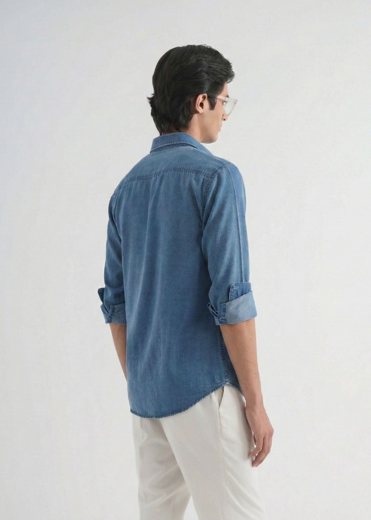 Cadet Blue Tencel Indigo Shirt
