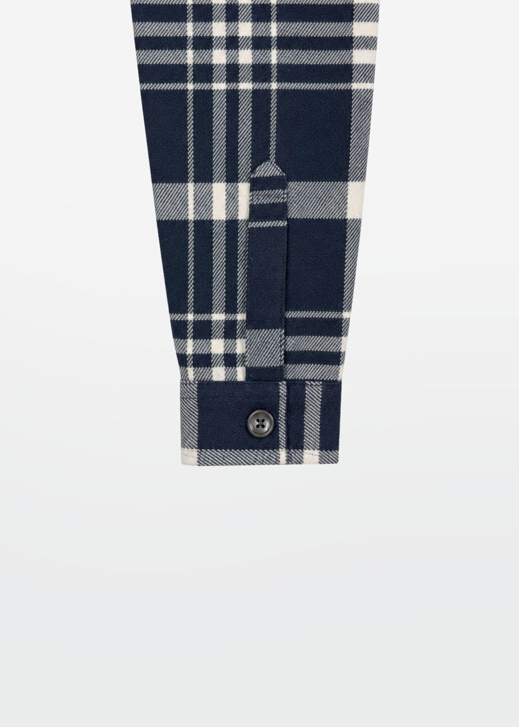 Flannel Overshirt in Navy Cream — Men's Layering Shirt | Eagle Ray