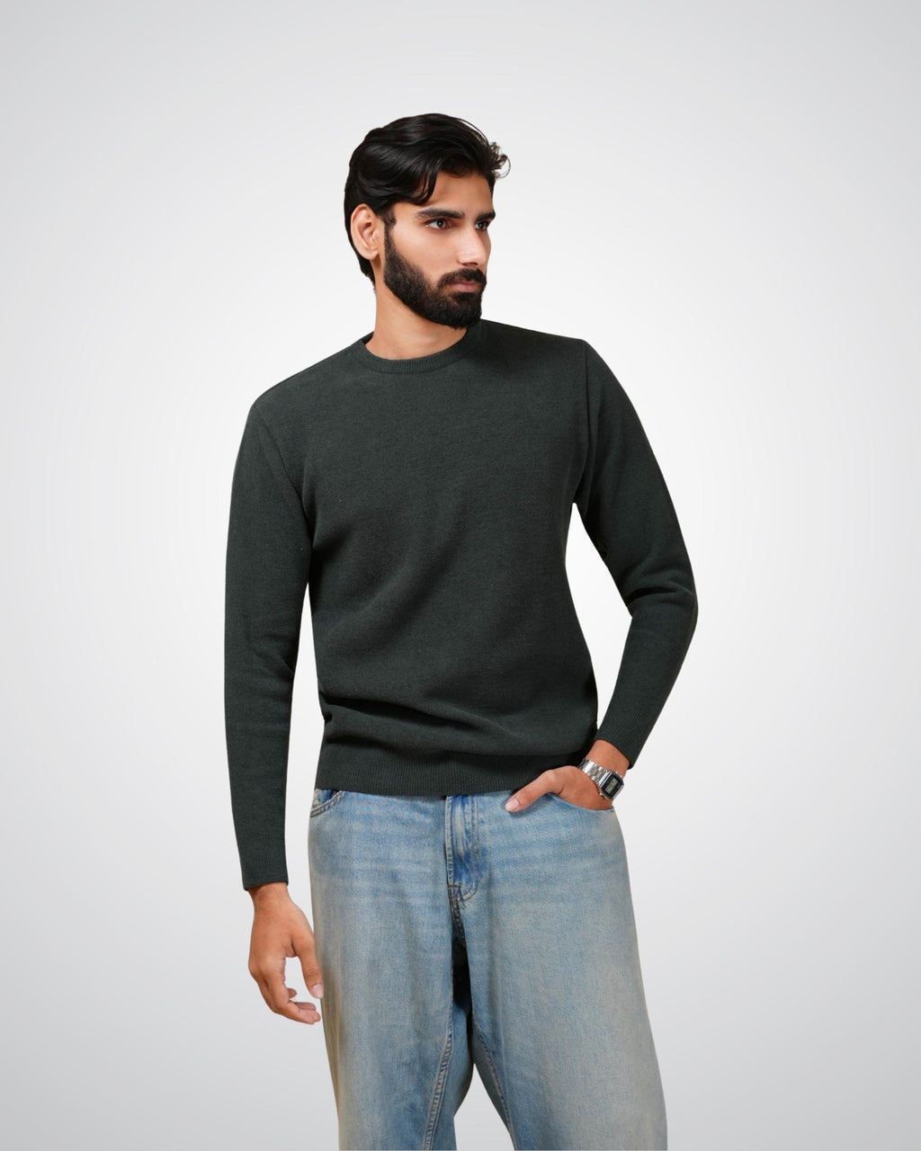 Abyss Pullover in Dark Green