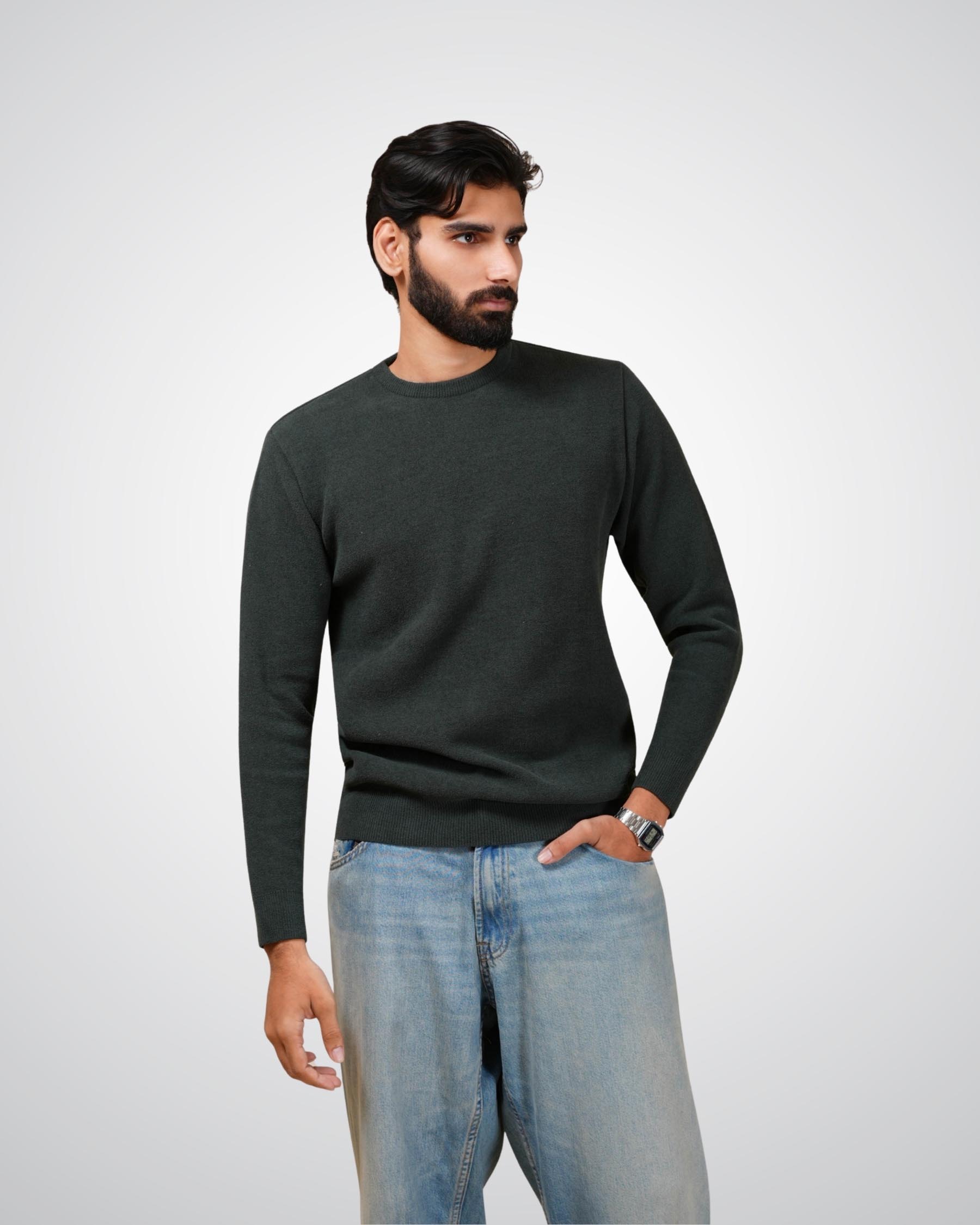 Abyss Pullover in Dark Green