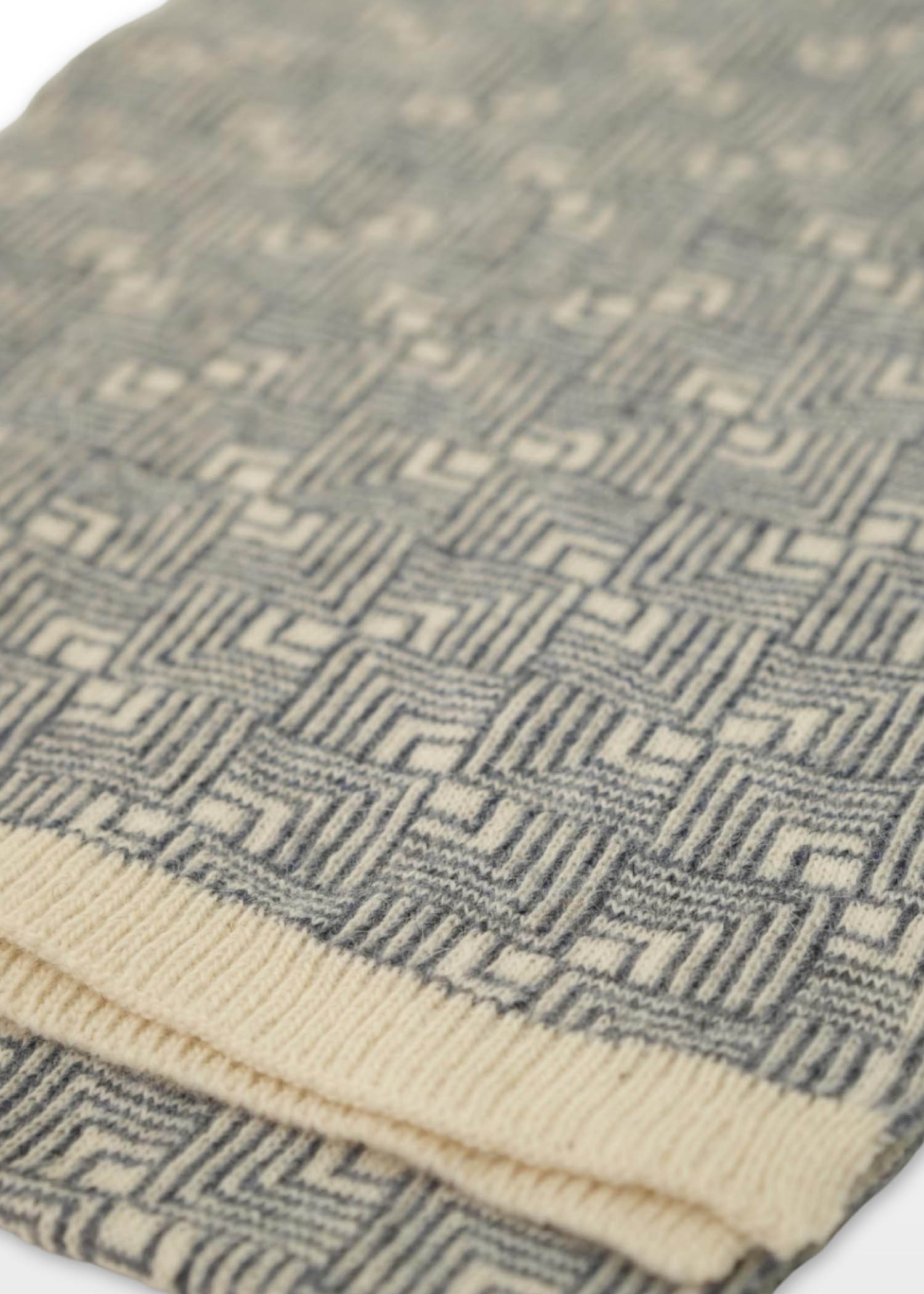 Angora Wool Muffler In Glaucous