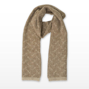 Angora Wool Muffler in Sandrift