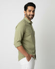Coral Green Fluid Shirt