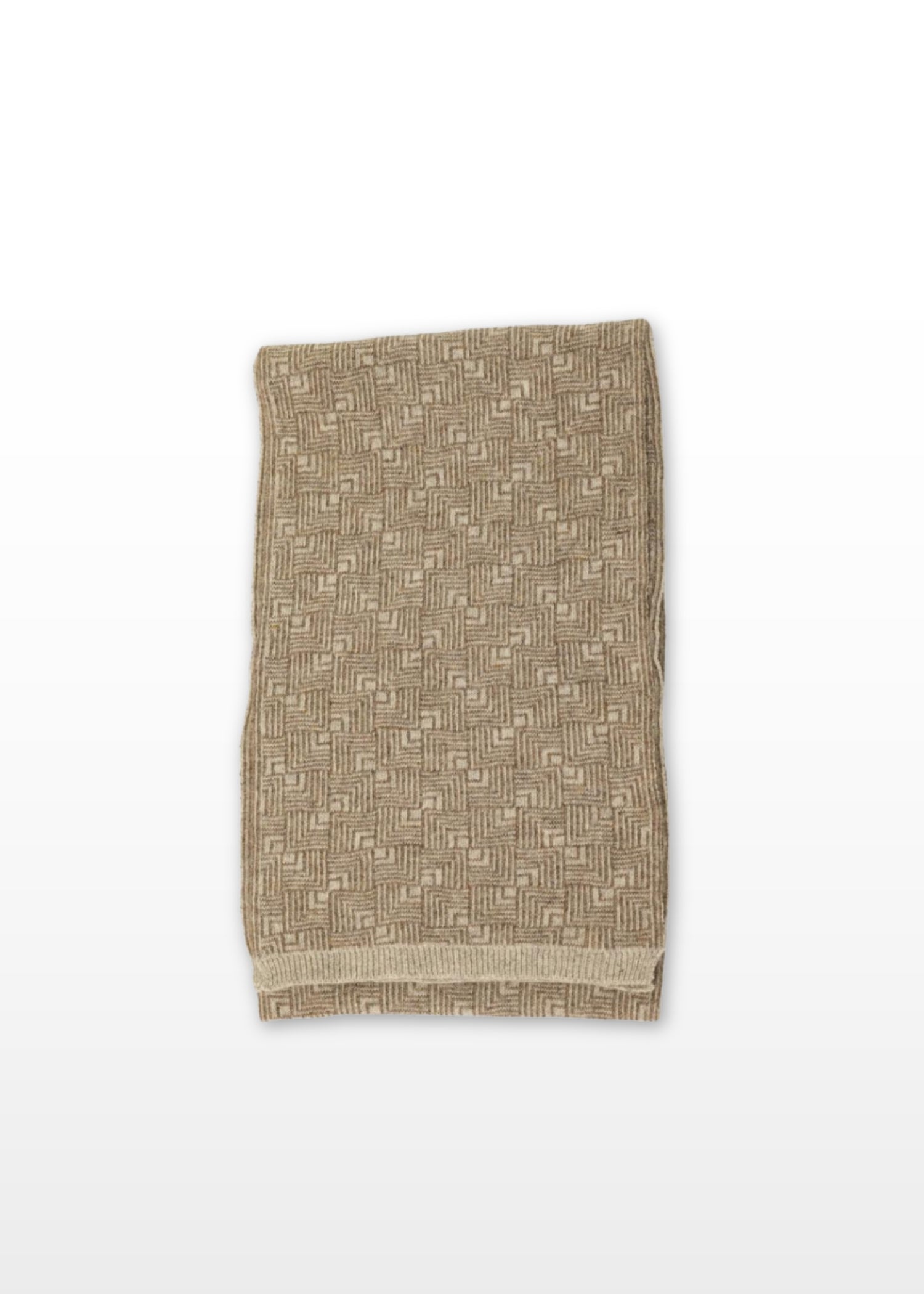 Angora Wool Muffler in Sandrift