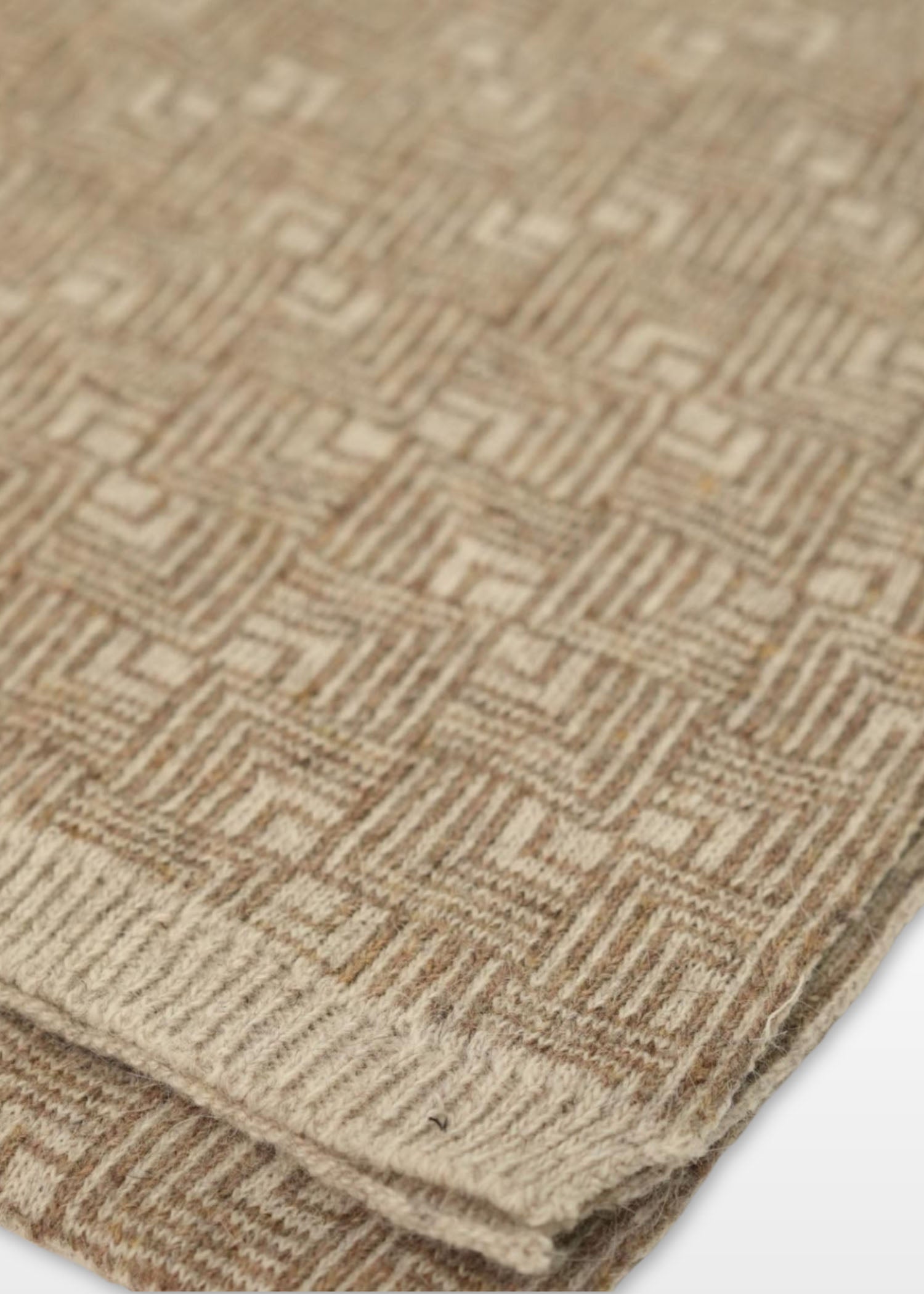 Angora Wool Muffler in Sandrift