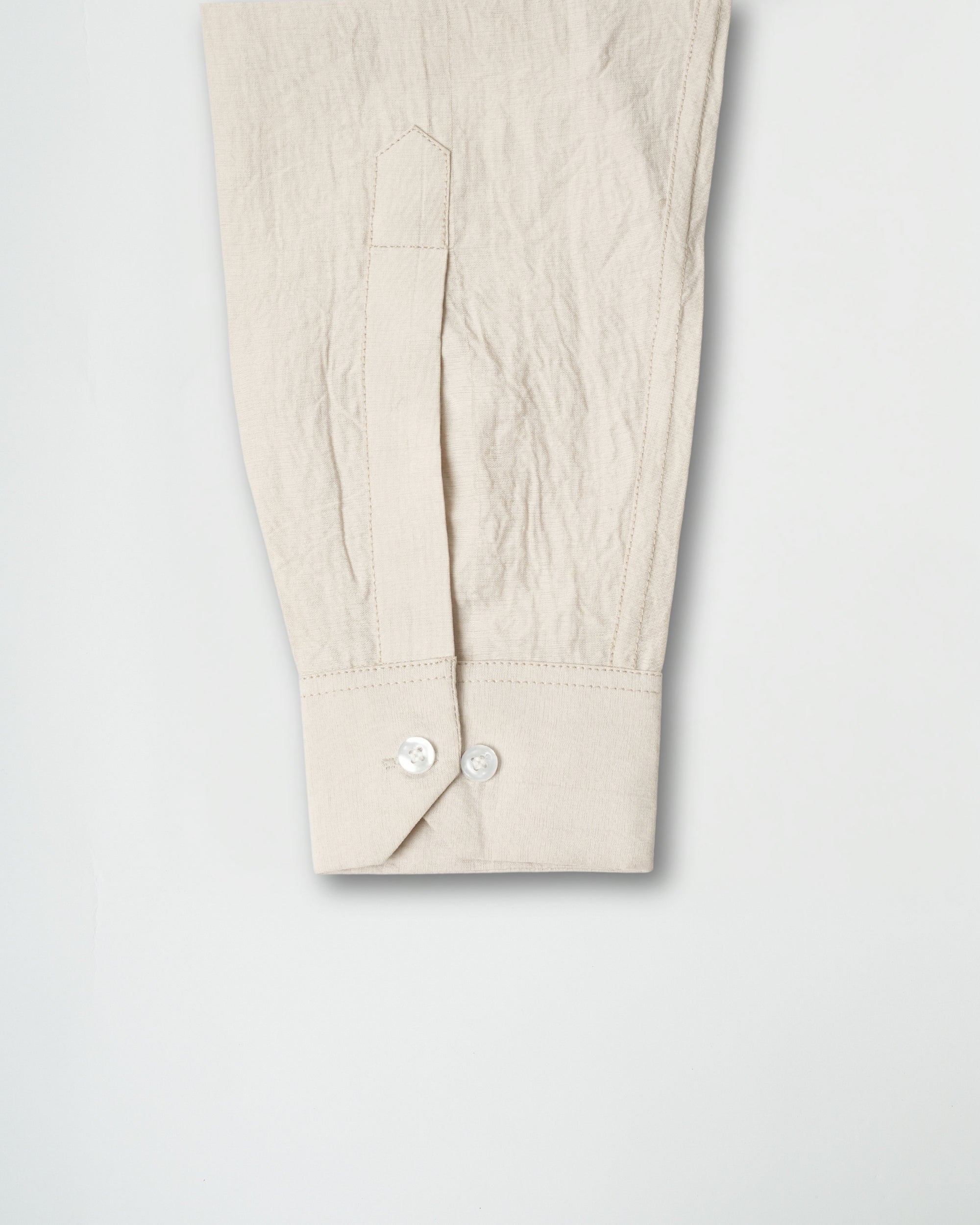 Soft Amber Crushed Cotton Shirt