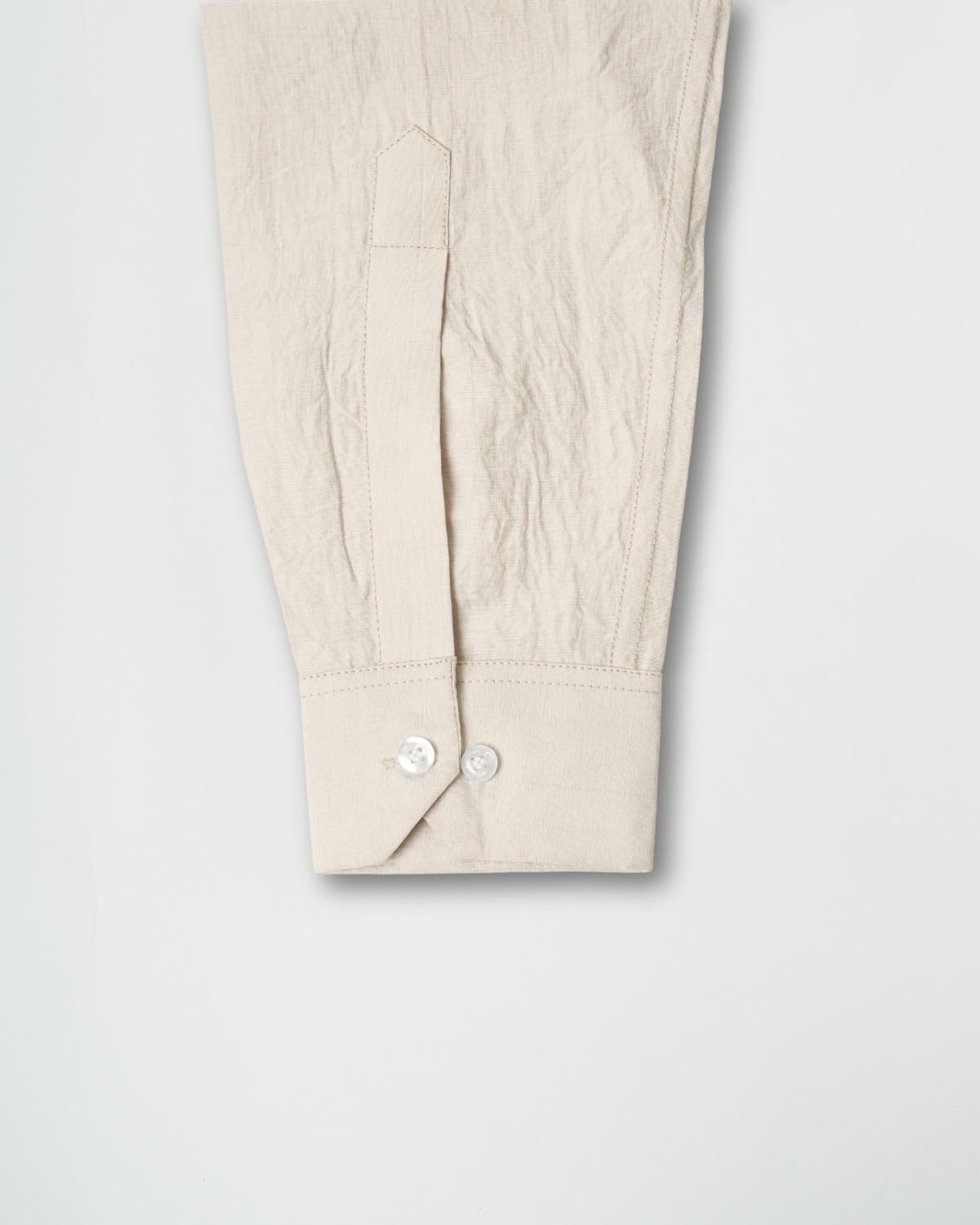 Soft Amber Crushed Cotton Shirt