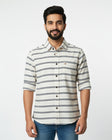 Striped White Shirt