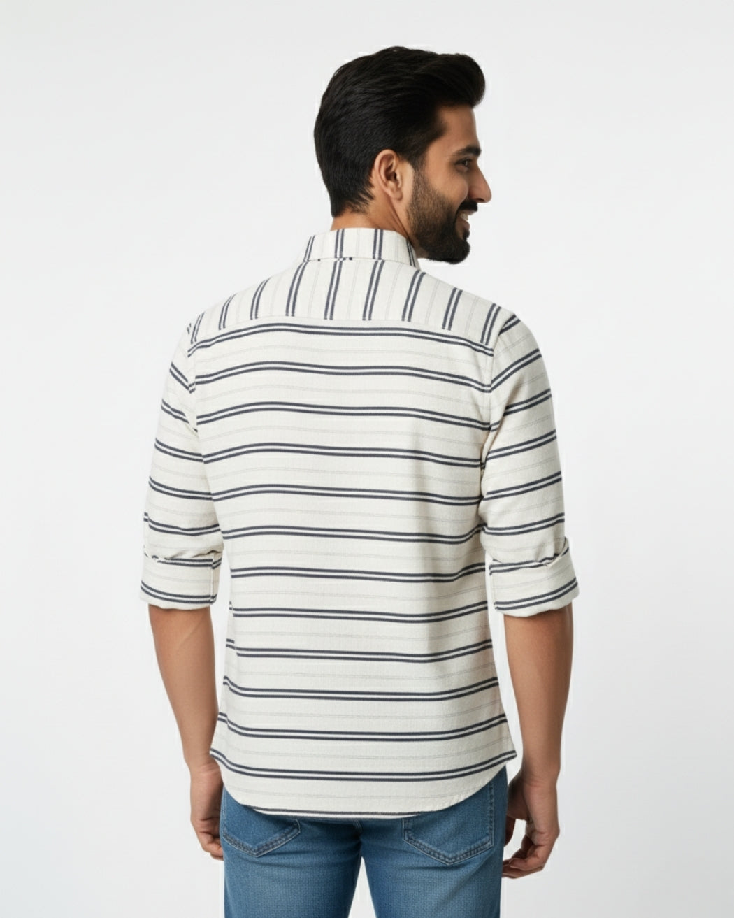 Striped White Shirt