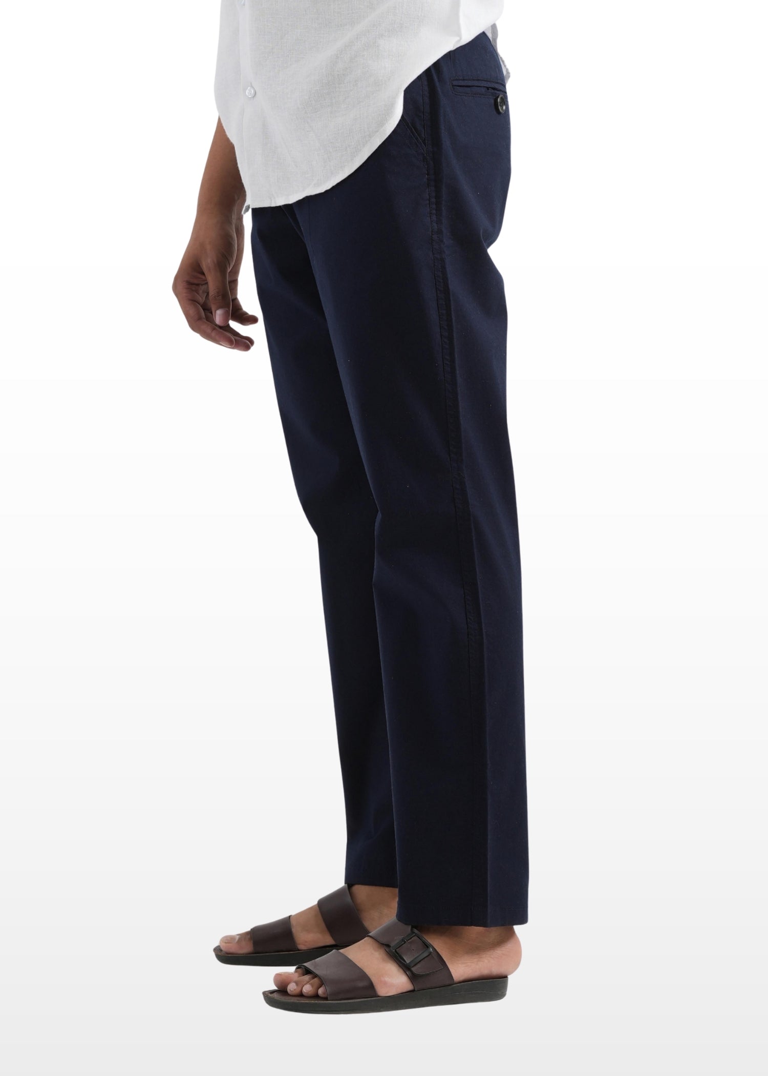 Navy Blue Cotton Pant