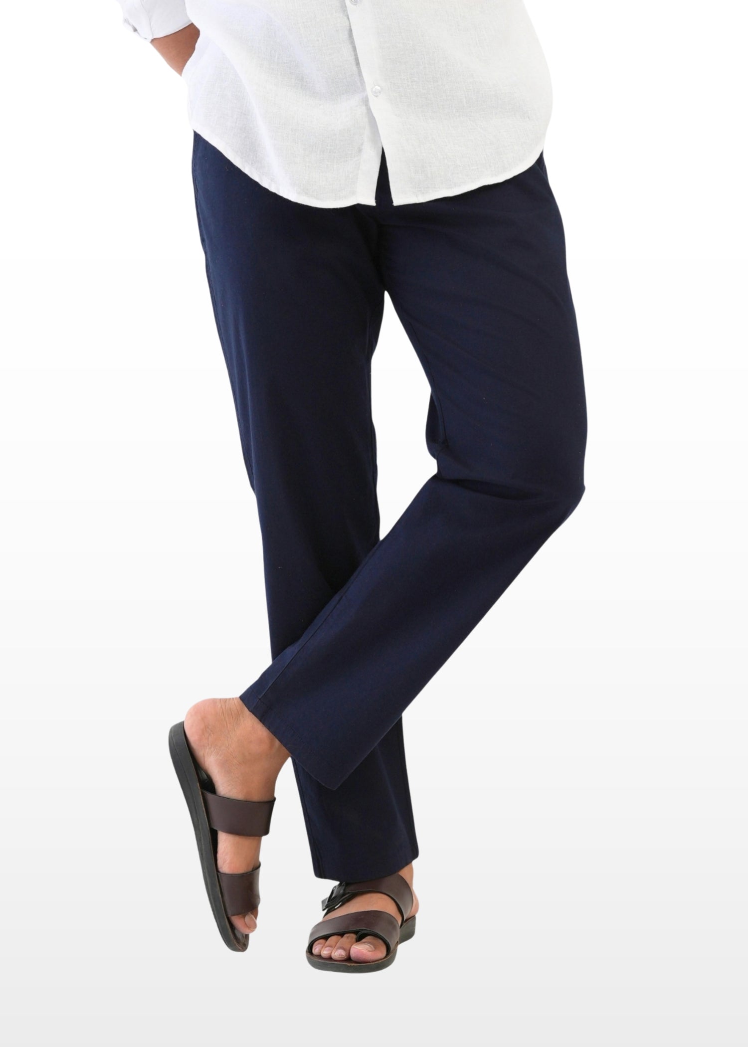 Navy Blue Cotton Pant