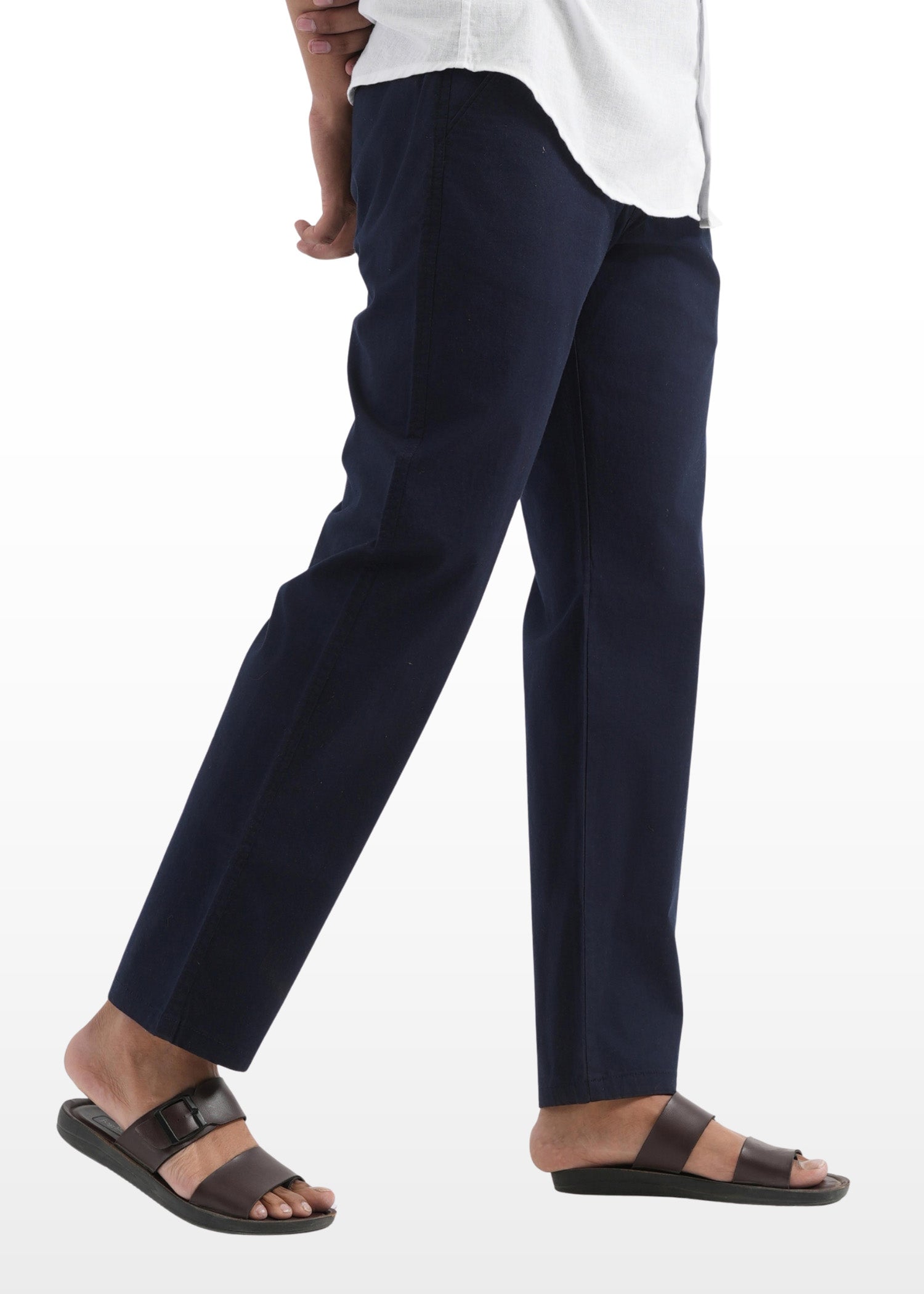 Navy Blue Cotton Pant