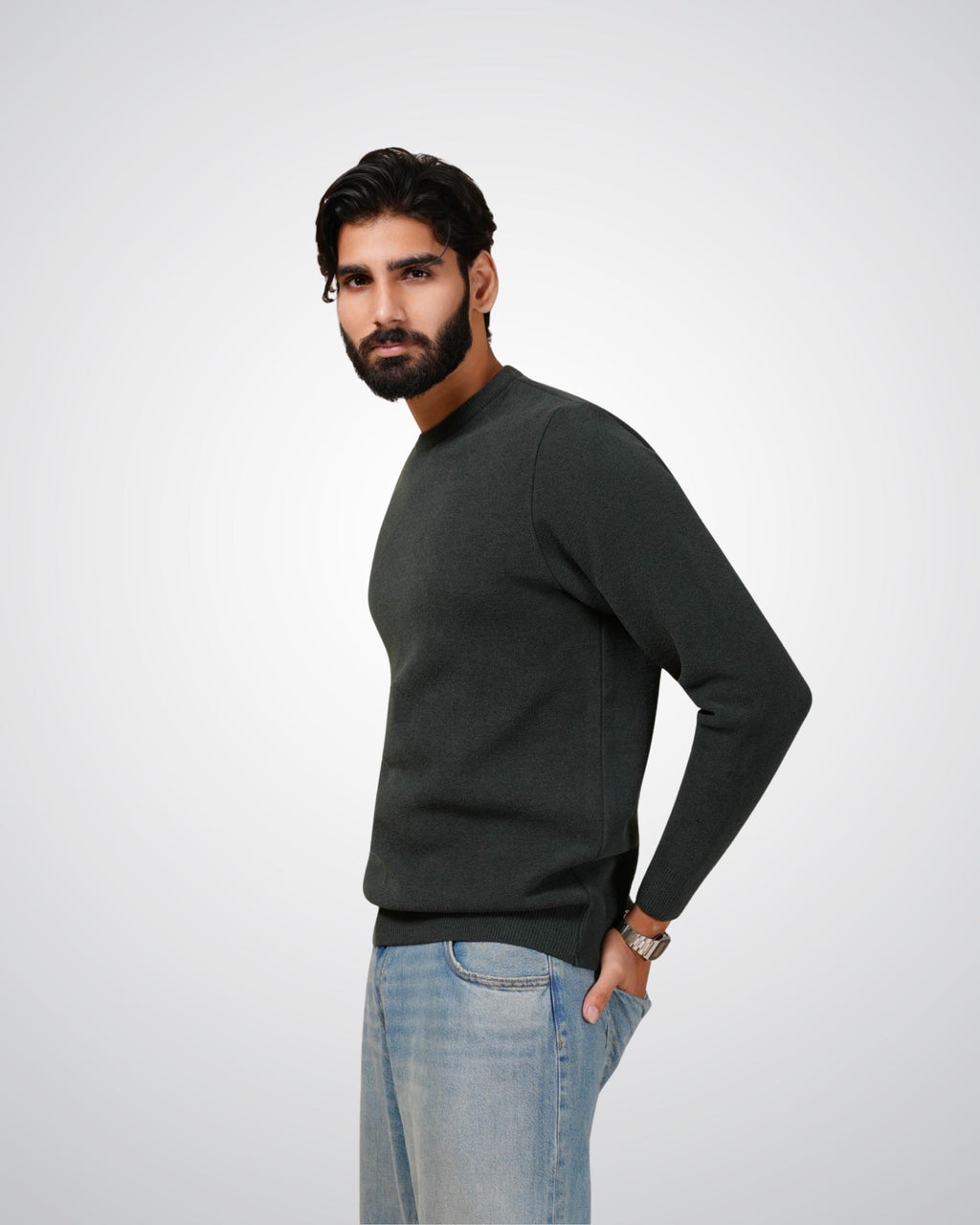 Abyss Pullover in Dark Green